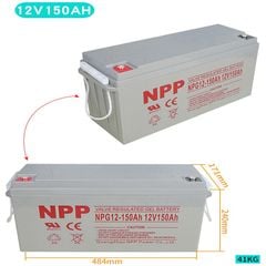 Pin Lưu Trữ Điện Mặt Trời Gel 12V 65AH-250AH Mới 100%, Khả Năng Xả Sâu Tốt, Tuổi Thọ 10 Năm