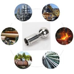 Quả Cầu Phun Xoay Vệ Sinh Bồn Bể Ren Trong Bằng Thép Không Gỉ 304 - Bóng vệ sinh bồn bể