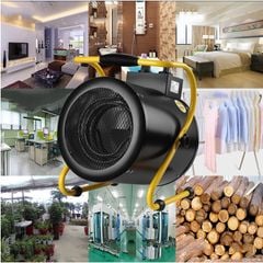 Máy Sấy Gió Nóng, Quạt Sấy Gió Nóng 9KW Dạng Tròn