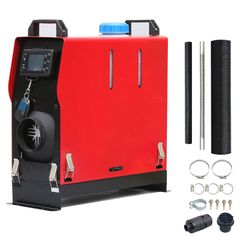 Quạt Sưởi Gió Nóng, Quạt Sưởi Công Nghiệp Sử Dụng Dầu Diesel Cấp Khí Nóng Sạch Cho Nhà Kho Có Màn Hình LCD Và Điều Khiển Từ Xa