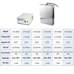 Tấm Rung Siêu Âm Công Nghiệp CH006Z - CH036Z Công Suất 300W-1800W
