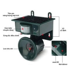 Thiết bị đuổi chim sóng siêu âm sử dụng năng nượng mặt trời