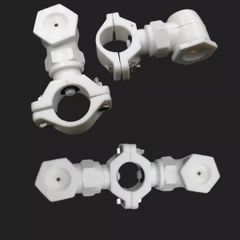 Béc Phun Làm Mát Kẹp Ống Tháo Lắp Nhanh Bằng Nhựa PP DN20 DN25 Góc 80°