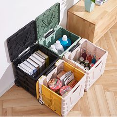 Thùng Đựng Đồ Gấp Gọn Vali Kéo Đa Năng 45L Dùng Trên Ô Tô, Đi Siêu Thị, Di Chuyển Đồ Nặng