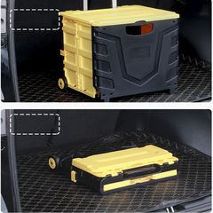 Thùng Đựng Đồ Gấp Gọn Vali Kéo Đa Năng 45L Dùng Trên Ô Tô, Đi Siêu Thị, Di Chuyển Đồ Nặng