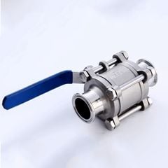 Van Bi 3 Mảnh Có Tay Gạt Bằng Thép Không Gỉ 304/316 Ren Trong DN15-DN100