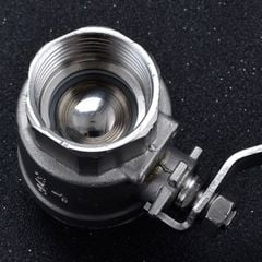 Van Bi Hai Mảnh Thép Không Gỉ 304 Chịu Nhiệt 150-180 Độ C Áp Lực 1.6-2.4MPa