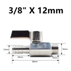 Van Bi Mini Bằng Thép Không Gỉ 304