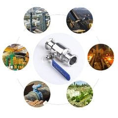 Van Bi Tay Gạt Inox 304 Không Gỉ Tháo Lắp Nhanh DN15 - DN100