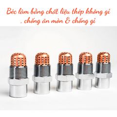 Vòi Phun Chữa Cháy ZSTWB Chất Liệu (Đồng, Inox 304) Có Lưới Lọc Góc Phun 90° - 120°