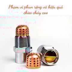 Vòi Phun Chữa Cháy ZSTWB Chất Liệu (Đồng, Inox 304) Có Lưới Lọc Góc Phun 90° - 120°