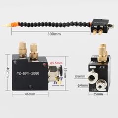 Vòi Phun Dầu Làm Mát, Bôi Trơn BPV-3000 Cho Máy Khắc CNC, Máy Cắt