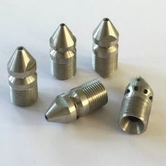 Vòi Phun Nước Áp Lực Cao Bằng Thép Không Gỉ G1/4 Dùng Để Vệ Sinh Hoặc Nạo Vét Đường Ống