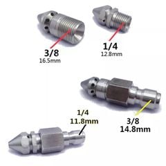 Vòi Phun Nước Áp Lực Cao Bằng Thép Không Gỉ G1/4 Dùng Để Vệ Sinh Hoặc Nạo Vét Đường Ống