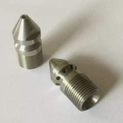 Vòi Phun Nước Áp Lực Cao Bằng Thép Không Gỉ G1/4 Dùng Để Vệ Sinh Hoặc Nạo Vét Đường Ống