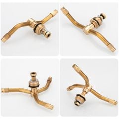 Vòi Phun Nước Tự Xoay Nhiều Nhánh Bằng Đồng Làm Mát Bãi Cỏ Tưới Cây