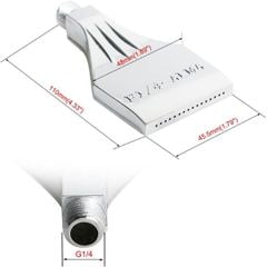 Vòi thổi khí nén thổi khô hợp kim nhôm F1/4-ALMA