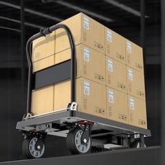 Xe Đẩy Hàng Chạy Điện 4 bánh, Tải Trọng 300kg, Với 40 Pin Lithium Đi Quãng Đường 10Km