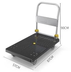 Xe đẩy hàng 4 bánh 300kg-500kg dễ gấp gọn hàng nhập khẩu giá tốt