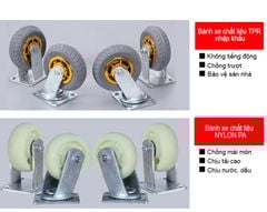 Xe Đẩy Hàng 4 Bánh 150KG Bằng Thép Gấp Gọn