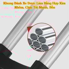 Xe Đẩy Hàng Leo Cầu Thang 6 Bánh Đa Năng Dễ Gấp Gọn Bằng Hợp Kim Nhôm Cao Cấp 90XT