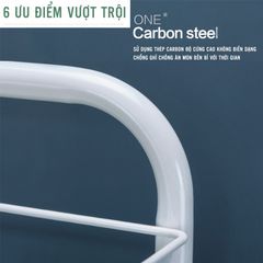Kệ Để Đồ Đa Năng 3 Tầng Di Động Bằng Thép Phủ Sơn Tĩnh Điện Có Độ Bền Cao, Chống Trầy Xước