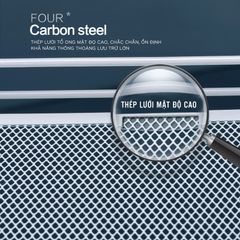 Kệ Để Đồ Đa Năng 3 Tầng Di Động Bằng Thép Phủ Sơn Tĩnh Điện Có Độ Bền Cao, Chống Trầy Xước