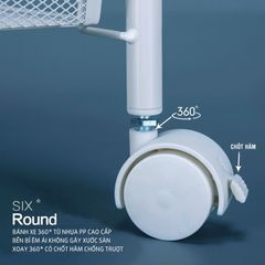 Kệ Để Đồ Đa Năng 3 Tầng Di Động Bằng Thép Phủ Sơn Tĩnh Điện Có Độ Bền Cao, Chống Trầy Xước