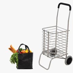 Xe Kéo Đi Chợ Đa Năng Dễ Gấp Gọn, Bằng Hợp Kim Không Gỉ, Có Bánh Xe Siêu Chắc