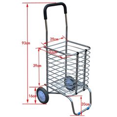 Xe Kéo Đi Chợ Đa Năng Dễ Gấp Gọn, Bằng Hợp Kim Không Gỉ, Có Bánh Xe Siêu Chắc