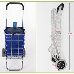 Xe Kéo Đi Chợ Đa Năng Dễ Gấp Gọn, Bằng Hợp Kim Không Gỉ, Có Bánh Xe Siêu Chắc