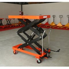 Xe Bàn Nâng Thủy Lực 800kg Nâng Cao 2 Mét Cho Kho Bãi, Nhà Xưởng, Siêu Thị