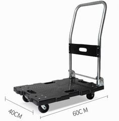 Xe đẩy hàng 4 bánh 300kg-500kg dễ gấp gọn hàng nhập khẩu giá tốt