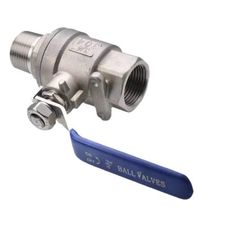 Van Bi Hai Mảnh Thép Không Gỉ 304 Chịu Nhiệt 150-180 Độ C Áp Lực 1.6-2.4MPa