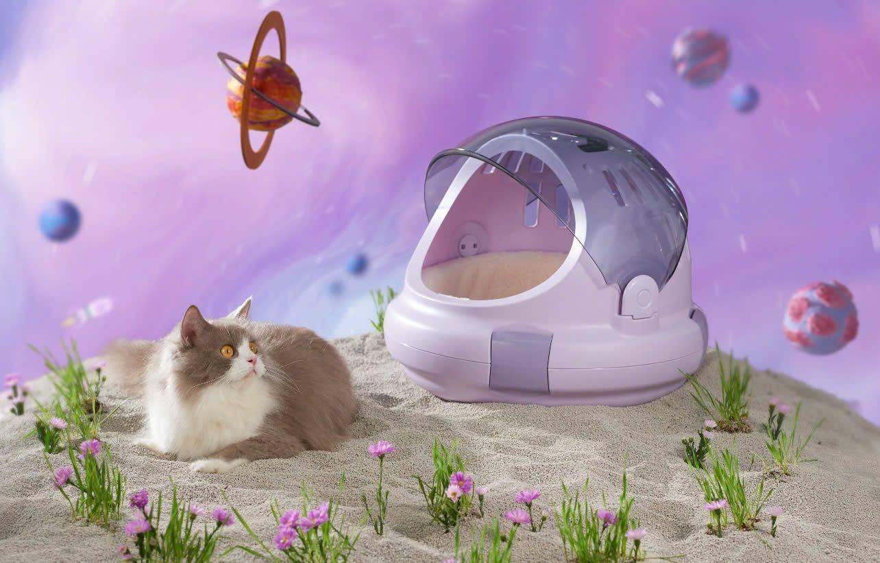  Lồng vận chuyển thú cưng phi hành gia size M Richell 