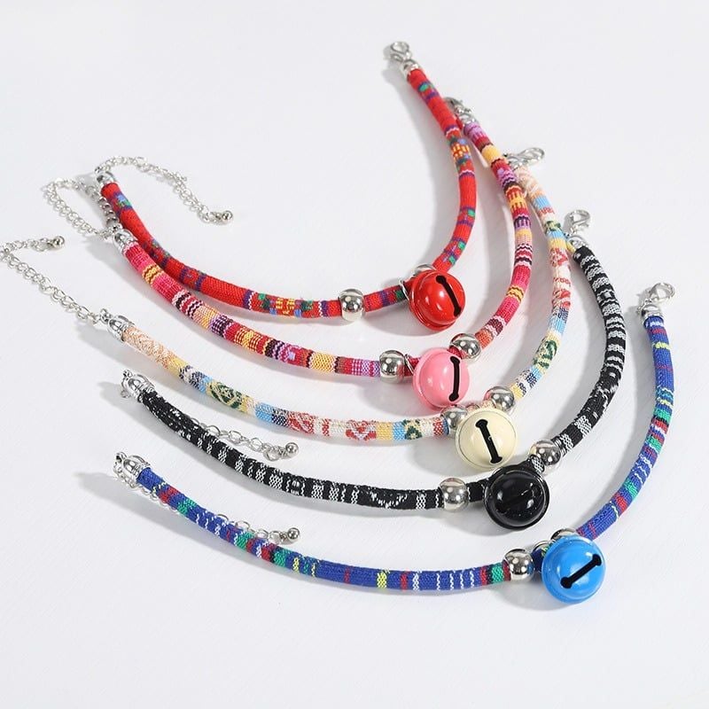  Vòng cổ thổ cẩm chuông PetCollar 
