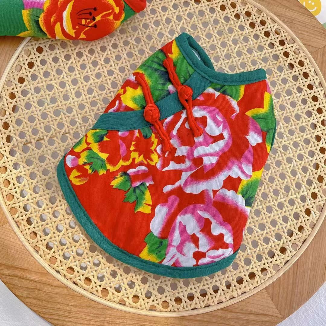  Áo sườn xám cho thú cưng 