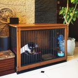  Chuồng sắt gỗ dành cho thú cưng size lớn 