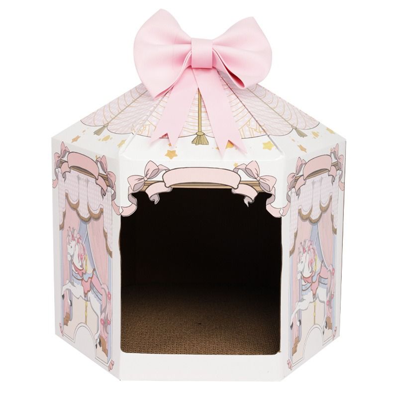  Nhà cào móng vòng xoay ngựa gỗ 