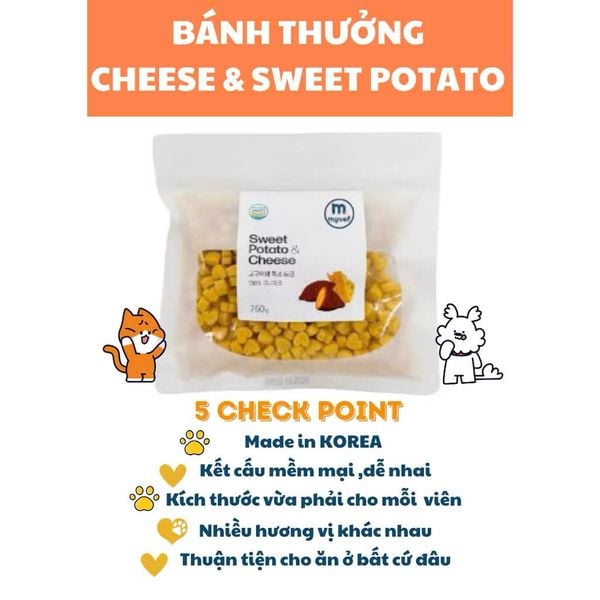  Bánh thường phô mai viên & khoai lang 