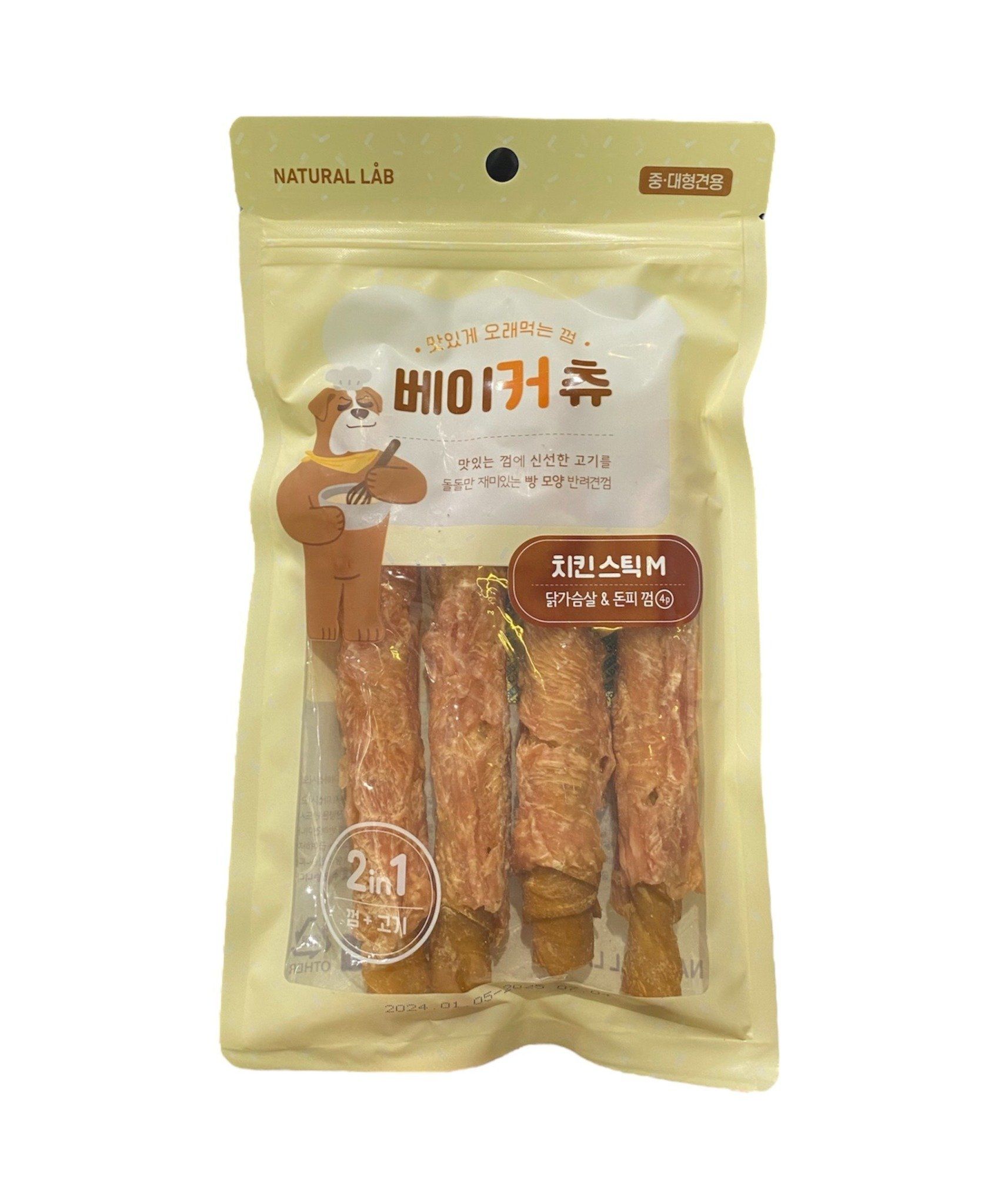  Snack porkhide stick wrapped Natural Lab 