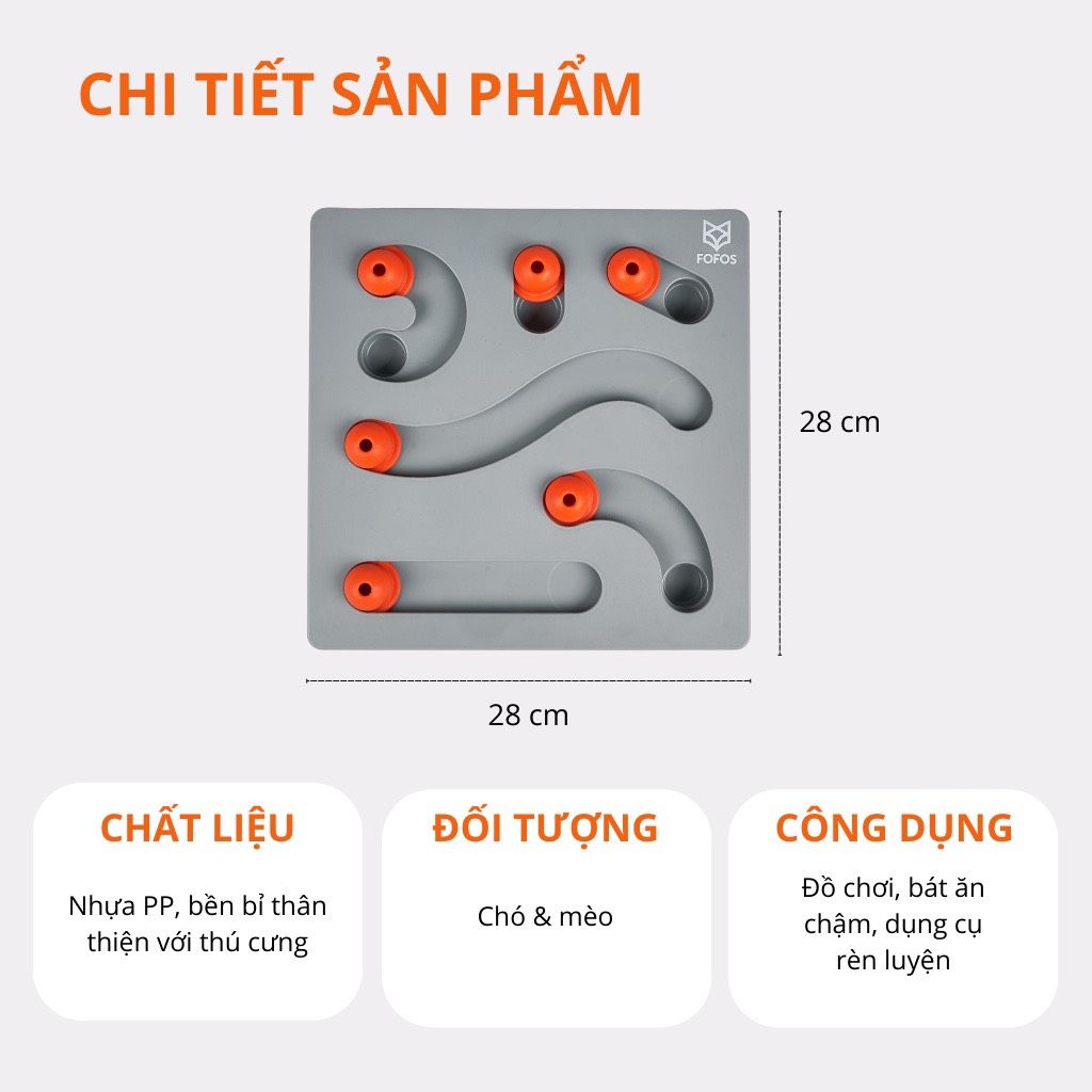  Hộp đồ chơi đựng thức ăn cho cún FOFOS 