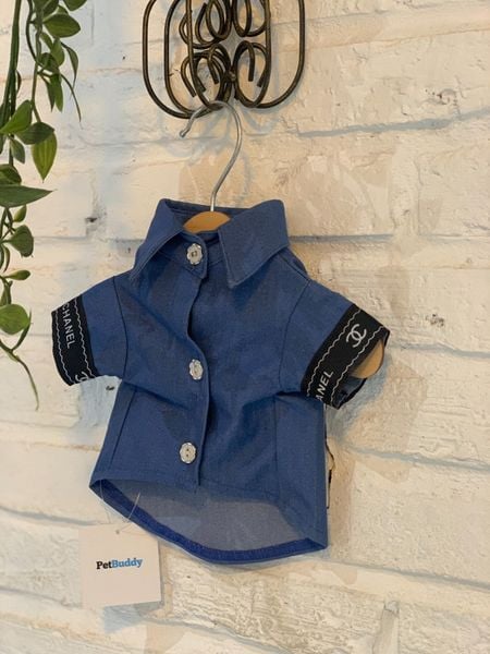  Áo Chanel Blue Cho Thú Cưng I am Dog 