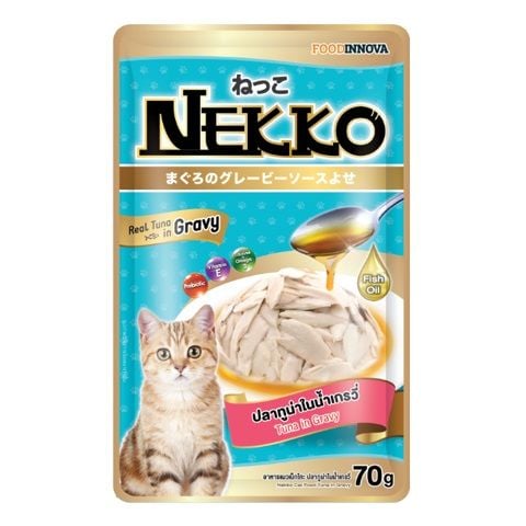  Nekko Adult in Gravy - Pate cho mèo gói 70g 