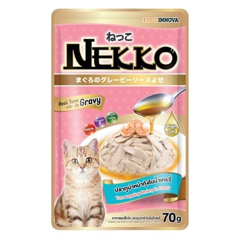  Nekko Adult in Gravy - Pate cho mèo gói 70g 