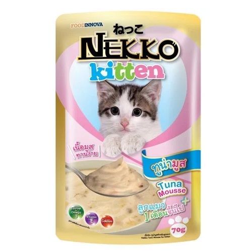  Nekko Kitten in Mouse - Pate cho mèo gói 70g 