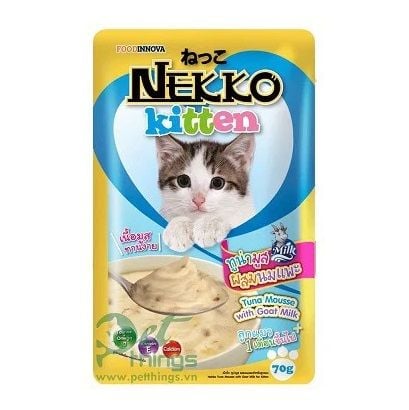  Nekko Kitten in Mouse - Pate cho mèo gói 70g 