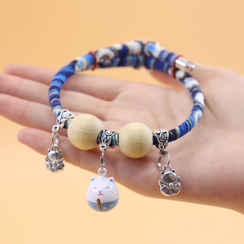  Vòng cổ bi gỗ họa tiết 