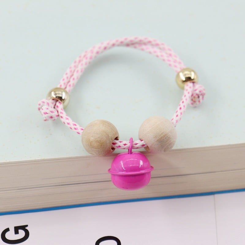  Vòng cổ bi gỗ dây da 