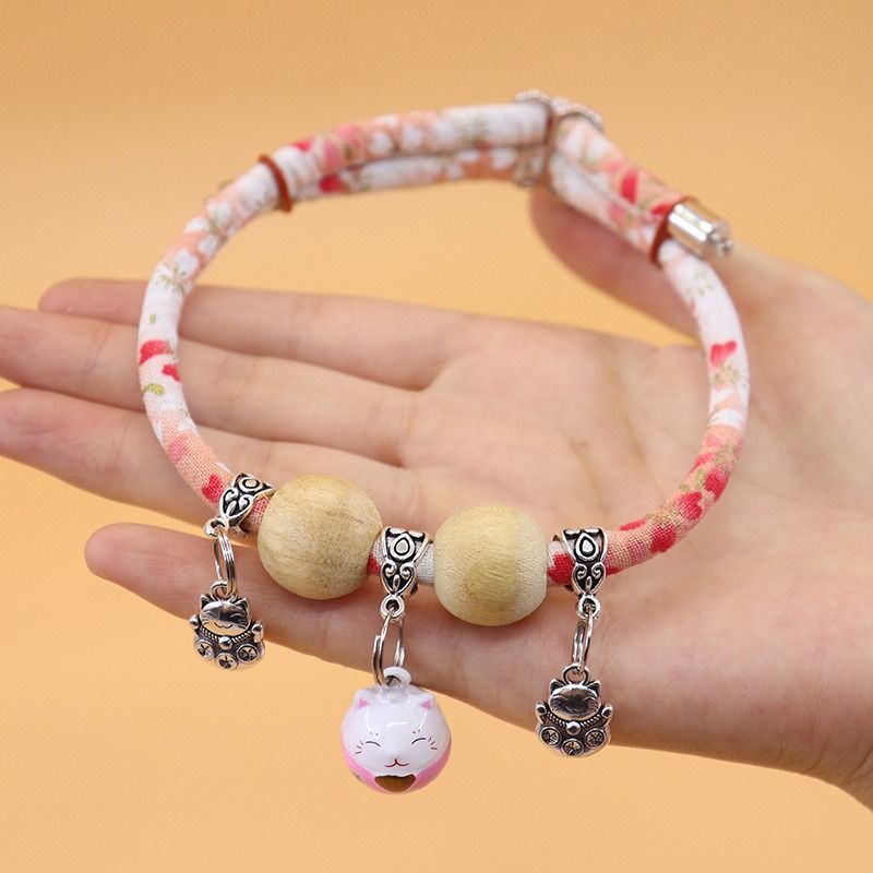  Vòng cổ bi gỗ họa tiết 